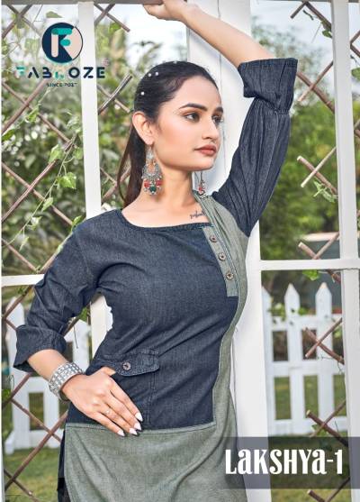 Lakshya Vol 1 By Fabroze Designer Cotton Denim Kurti Collection